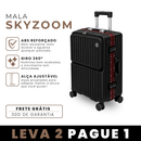 [LEVE 2 PAGUE 1] Mala de Viagem SkyZoom em ABS com Rodinhas 360° Alça Ajustável e Fechamento com Senha
