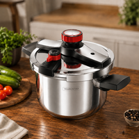 [Leve 2 Pague 1] Panela de Pressão Ultrachef de 3 Camadas de Aço Inoxidável com Alças de Borracha | + BRINDES: Kit de Utensílios de Cozinha.