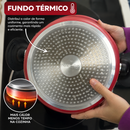 [LEVE 2 PAGUE 1] Panela Arezzo em Aço Inox Antiaderente com Alças com Travas e Tampa de Vidro +BRINDE: Kit Utensílios de Cozinha